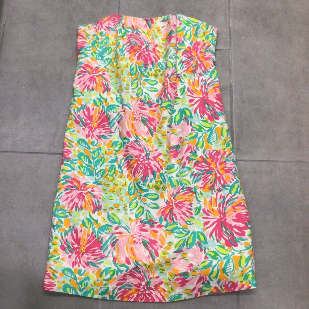 Lilly Pulitzer Keetan Strapless Dress in Classic White Little Lilet 0 - Picture 5 of 9